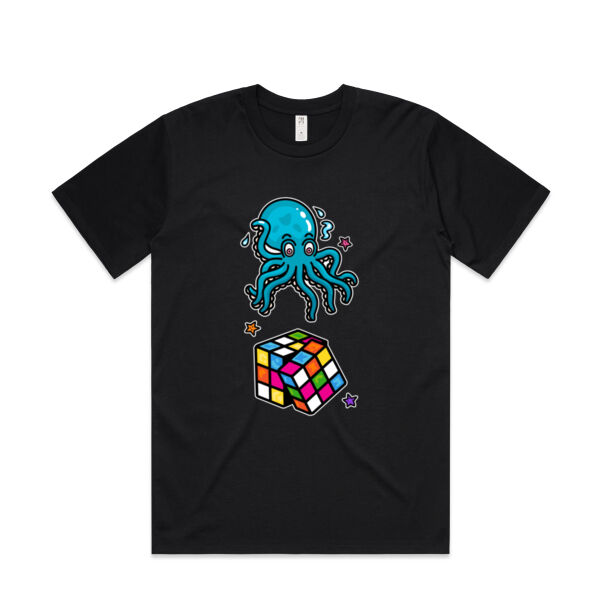 Octo Cube - Blue - AS Colour - Mens Classic Minus Tee Thumbnail