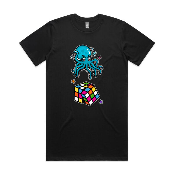 Octo Cube - Blue - AS Colour - Classic Plus Tee  Thumbnail
