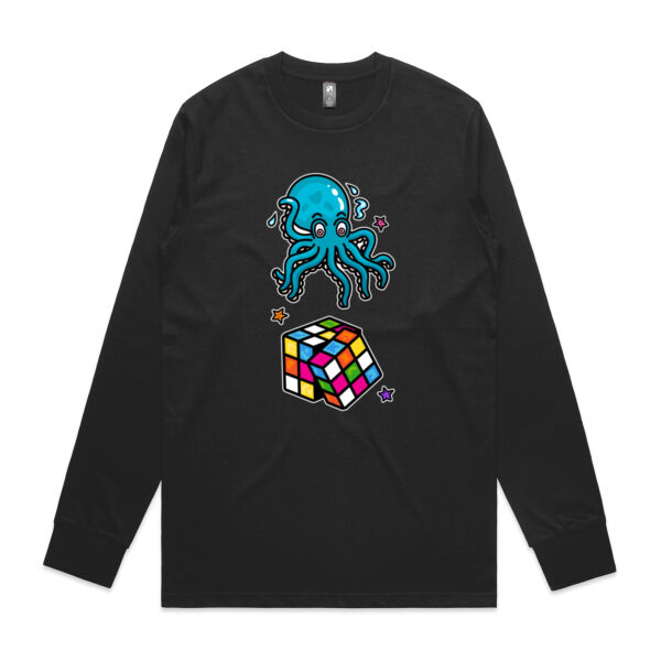 Octo Cube - Blue - AS Colour - Classic L/S Tee Thumbnail