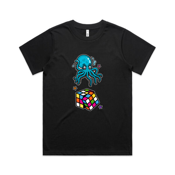 Octo Cube - Blue - AS Colour - Women's Classic Tee Thumbnail