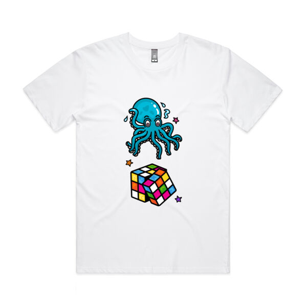 Octo Cube - Blue - AS Colour - Mens Staple Minus Tee  Thumbnail