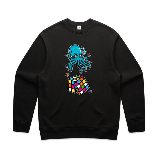 Octo Cube - Blue - AS Colour - Men's Relax Crew Thumbnail