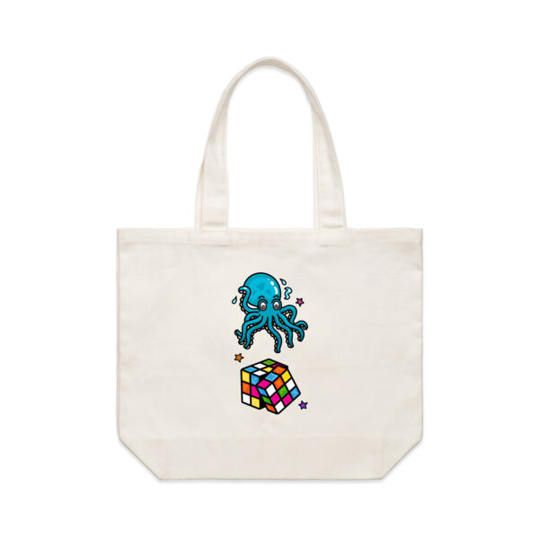 Octo Cube - Blue - AS Colour Shoulder Tote Bag Thumbnail