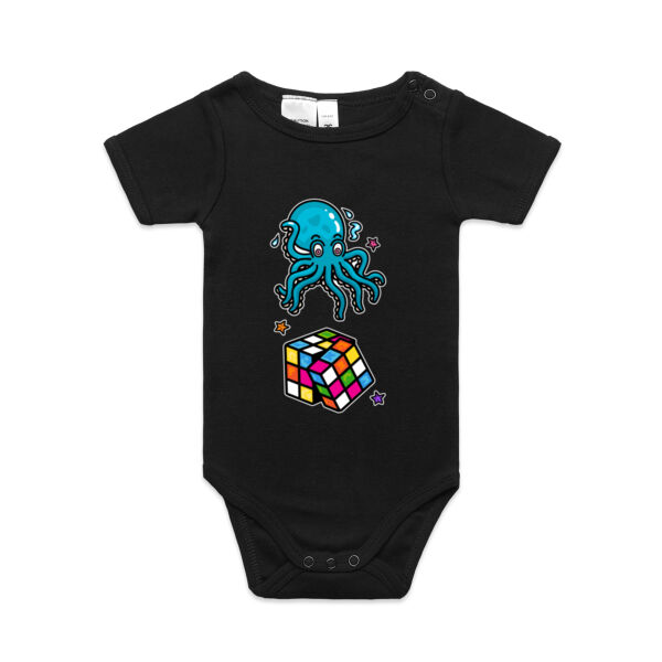Octo Cube - Blue - AS Colour - Baby 'Mini-me' Onesie Romper Thumbnail