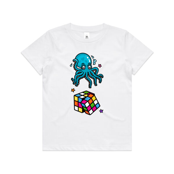 Octo Cube - Blue - AS Colour - Kids Youth Tee Thumbnail