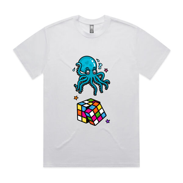 Octo Cube - Blue - AS Colour - Men's Heavy Tee Thumbnail