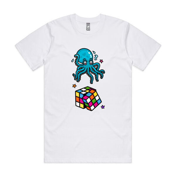 Octo Cube - Blue - AS Colour - Classic Tee Thumbnail