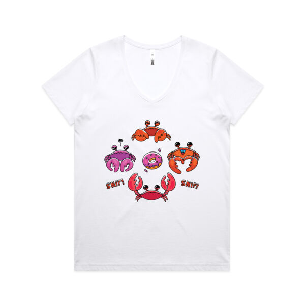 Snippy - V1 - AS Colour - Women's Maple V Neck Tee Thumbnail