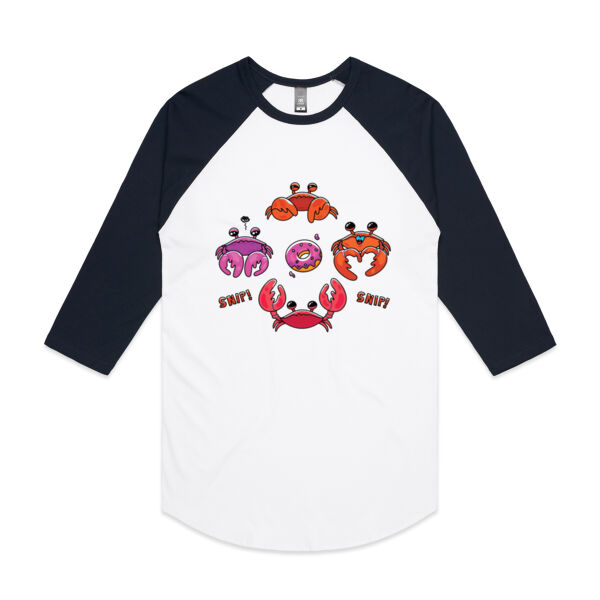Snippy - V1 - AS Colour - 3/4 Raglan Baseball Sleeve Tee Thumbnail