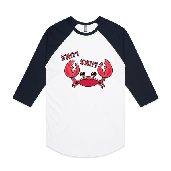 Snippy - V3 - AS Colour - 3/4 Raglan Baseball Sleeve Tee Thumbnail
