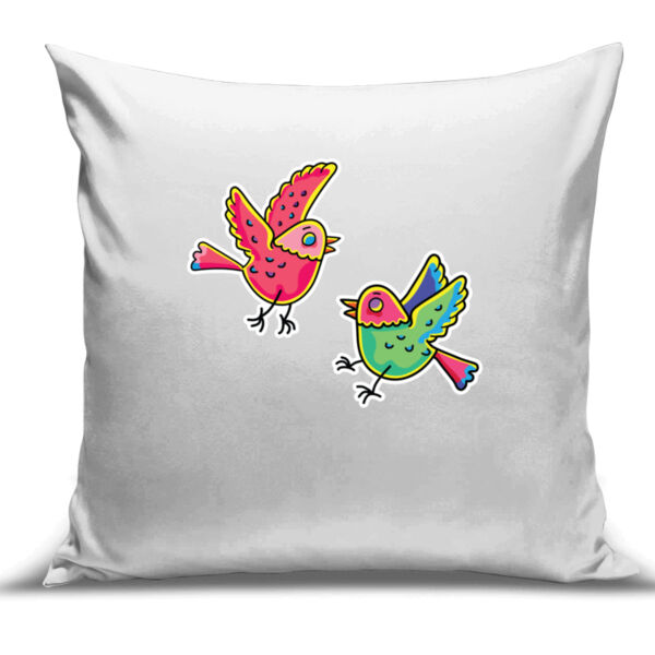 Bashful Birds - Cushion Cover - 100% Linen Thumbnail