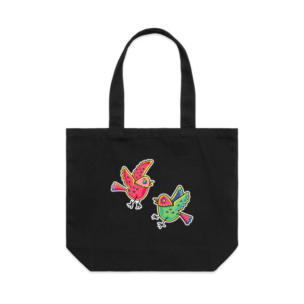 Bashful Birds - AS Colour Shoulder Tote Bag Thumbnail