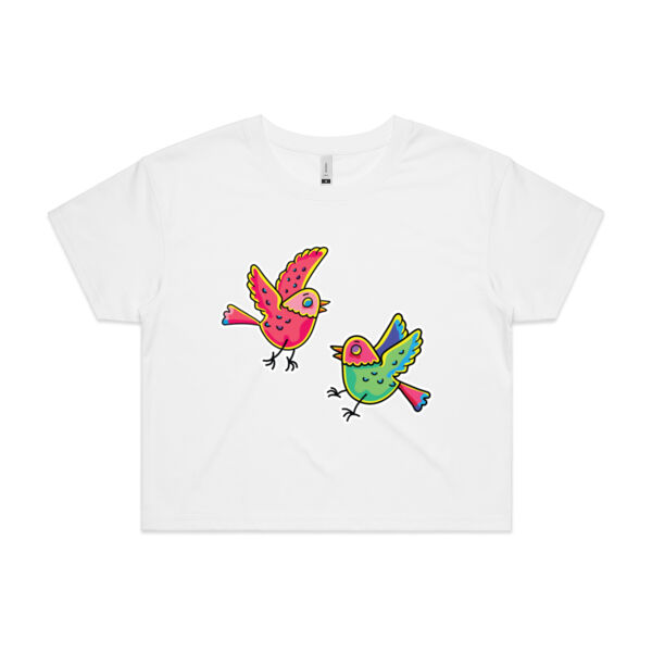 Bashful Birds - AS Colour - Women's Crop Tee Thumbnail