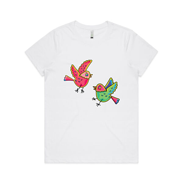 Bashful Birds - AS Colour - Women's  Maple ORGANIC Tee Thumbnail