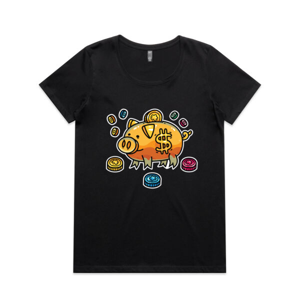 This Little Piggy Bank - AS Colour - Women's Maple Scoop Tee Thumbnail