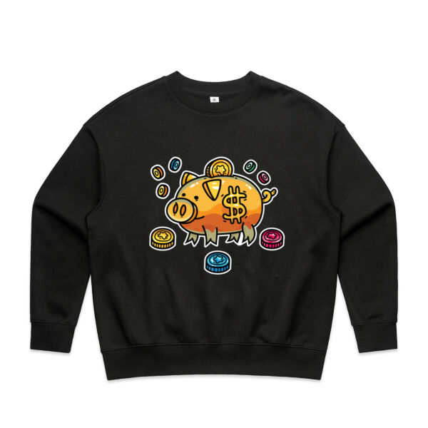 This Little Piggy Bank - AS Colour - Wo's Heavy Crew Thumbnail