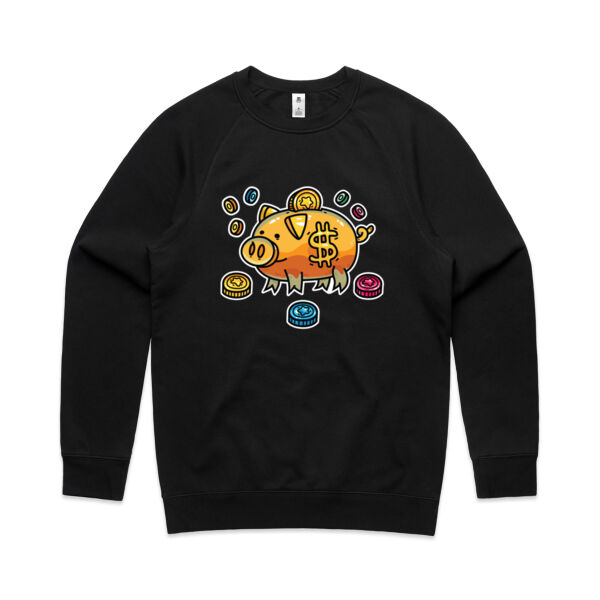 This Little Piggy Bank - AS Colour - Men's Supply Crew Sweatshirt Thumbnail