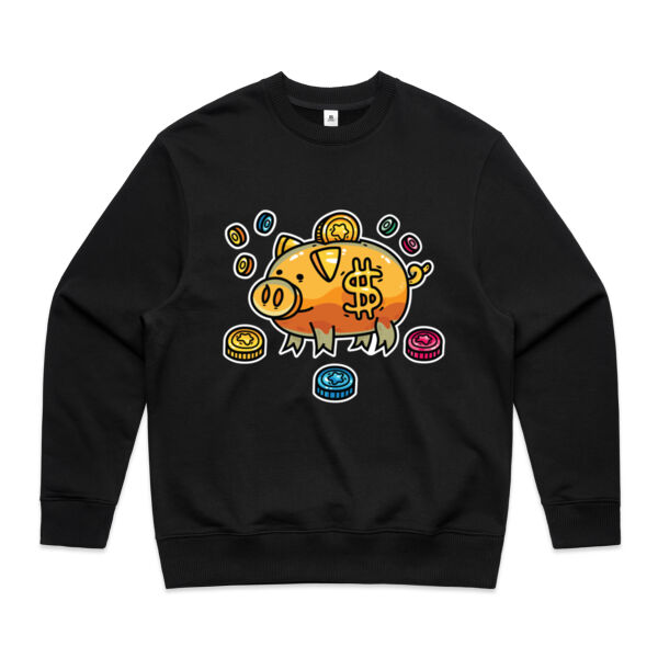 This Little Piggy Bank - AS Colour - Men's Heavy Crew Thumbnail