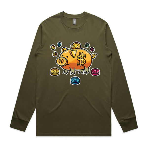 This Little Piggy Bank - AS Colour -  Men's Staple L/S Tee  Thumbnail