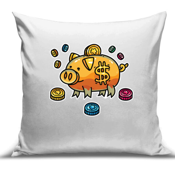 This Little Piggy Bank - Cushion Cover - 100% Linen Thumbnail