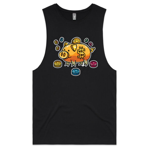 This Little Piggy Bank - AS Colour - Barnard Tank Top - Muscle Tee Thumbnail