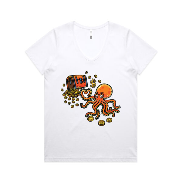 Octo Treasure Trove - AS Colour - Women's Maple V Neck Tee Thumbnail