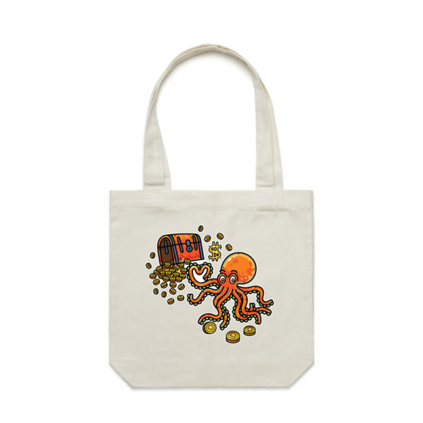 Octo Treasure Trove - AS Colour - Canvas Tote 'Carrie' Bag  Thumbnail