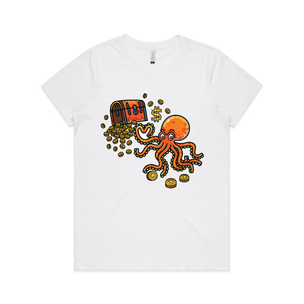 Octo Treasure Trove - AS Colour - Women's  Maple ORGANIC Tee Thumbnail