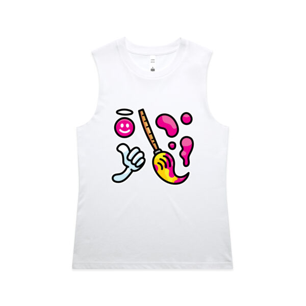 Brush with Happiness - AS Colour - Women's Maple Tank Thumbnail