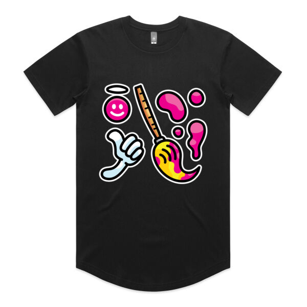 Brush with Happiness - AS Colour - Staple Curve Tee Thumbnail