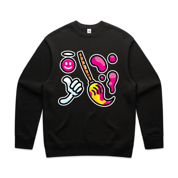 Brush with Happiness - AS Colour - Men's Relax Crew Thumbnail