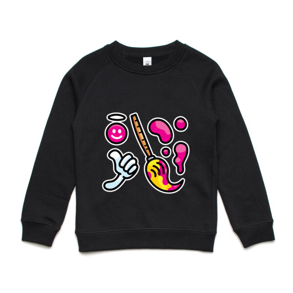 Brush with Happiness - AS Colour - Youth Supply Crew Sweatshirt Thumbnail