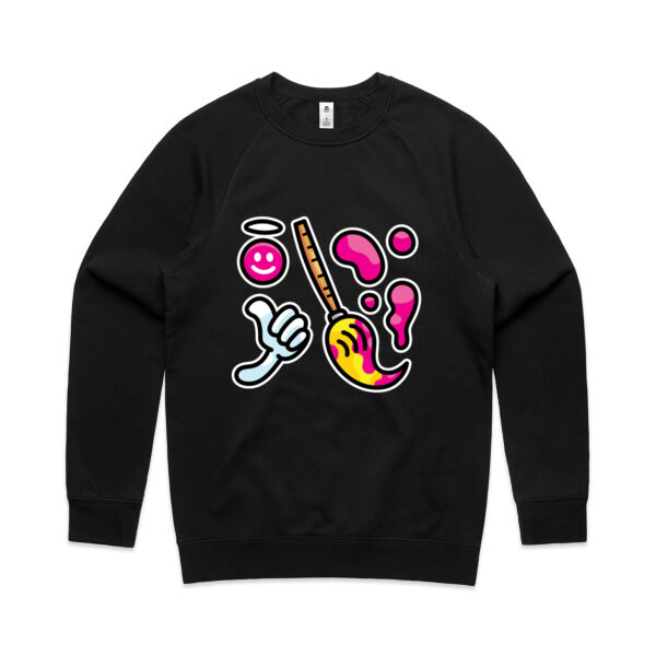 Brush with Happiness - AS Colour - Men's Supply Crew Sweatshirt Thumbnail