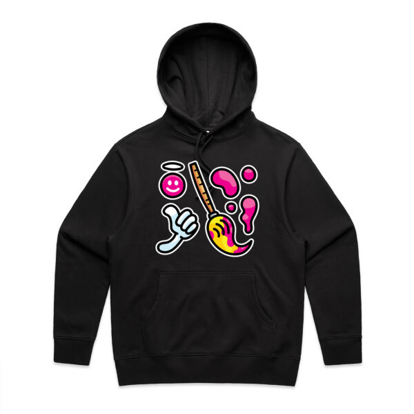 Brush with Happiness - AS Colour - Men's Heavy Hood Thumbnail