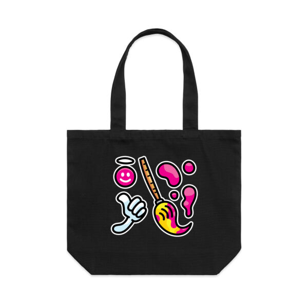 Brush with Happiness - AS Colour Shoulder Tote Bag Thumbnail