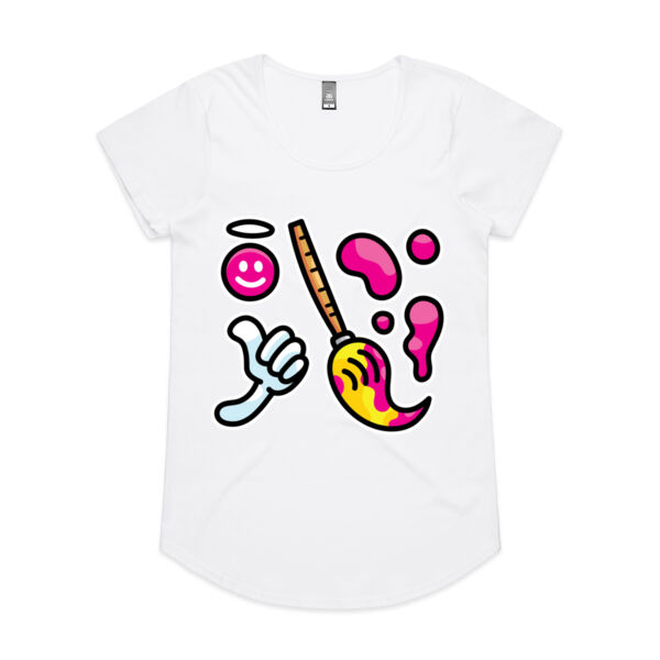 Brush with Happiness - AS Colour - Women's 'Mali' Scoop Tee Thumbnail