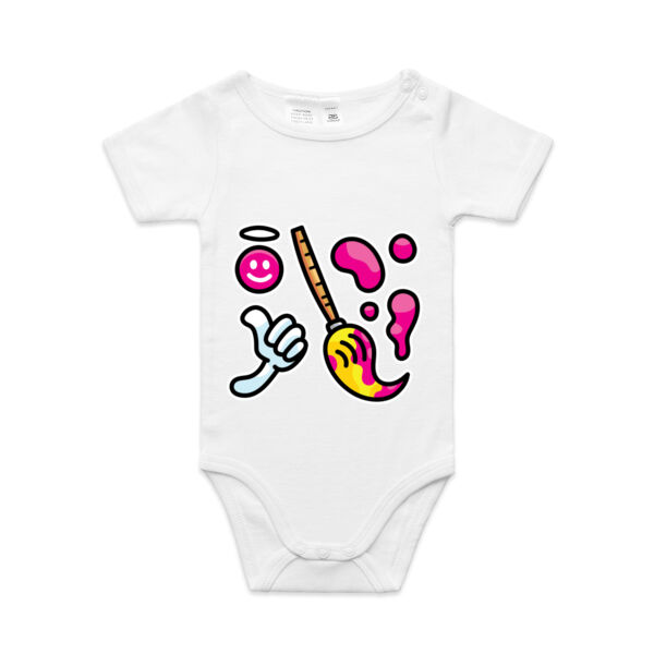 Brush with Happiness - AS Colour - Baby 'Mini-me' Onesie Romper Thumbnail