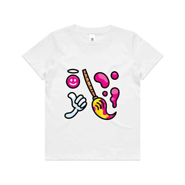 Brush with Happiness - AS Colour - Kids Youth Tee Thumbnail