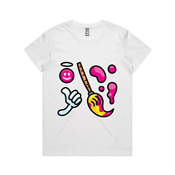 Brush with Happiness - AS Colour - Women's Maple Tee Thumbnail