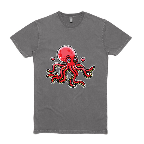 Octo - Cherry - AS Colour Stone Wash Staple Tee Thumbnail