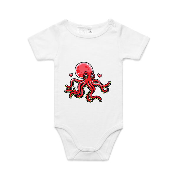 Octo - Cherry - AS Colour - Baby 'Mini-me' Onesie Romper Thumbnail