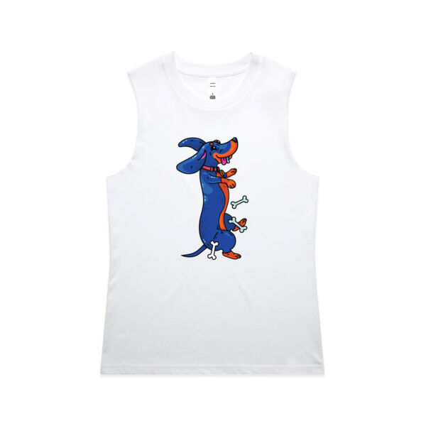 Sausage Dog - Black&Tan - AS Colour - Women's Maple Tank Thumbnail