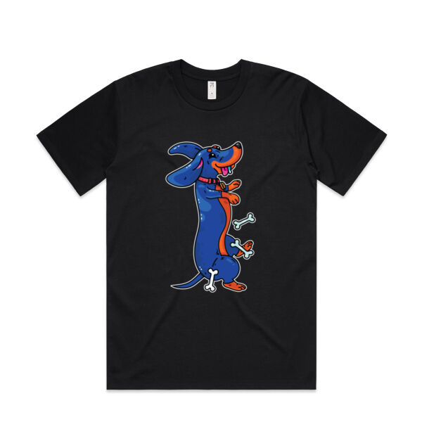 Sausage Dog - Black&Tan - AS Colour - Mens Classic Minus Tee Thumbnail