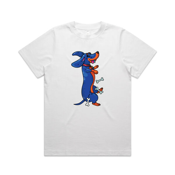 Sausage Dog - Black&Tan - AS Colour - Women's Heavy Tee Thumbnail