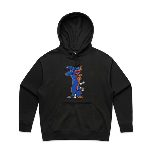 Sausage Dog - Black&Tan - AS Colour - Women's Heavy Hood Thumbnail