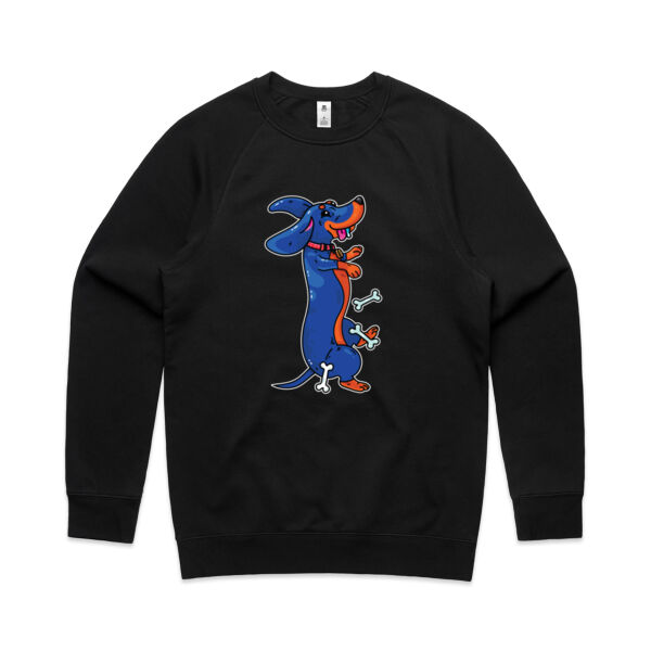 Sausage Dog - Black&Tan - AS Colour - Men's Supply Crew Sweatshirt Thumbnail