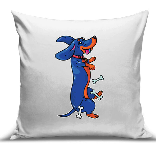 Sausage Dog - Black&Tan - Cushion Cover - 100% Linen Thumbnail