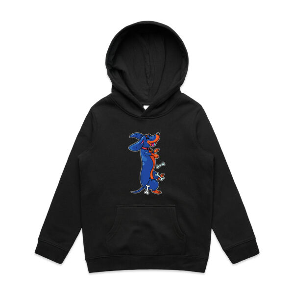 Sausage Dog - Black&Tan - AS Colour - Youth Supply Hood Thumbnail