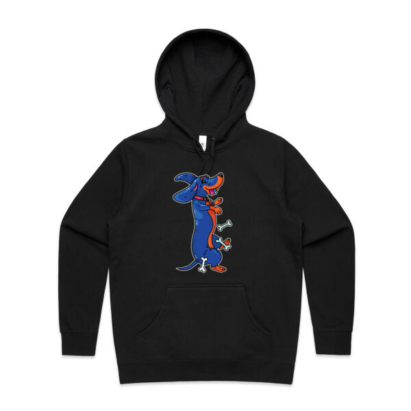 Sausage Dog - Black&Tan - AS Colour - Women's Stencil Hood Thumbnail