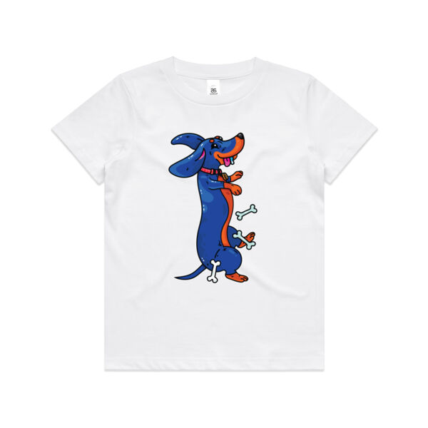 Sausage Dog - Black&Tan - AS Colour - Kids Youth Tee Thumbnail